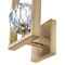 Westinghouse Fixture Wall LED Dimmable 5W G9 Zoa, Brushed Brass Crystal Glass 6131000 - alternate 7